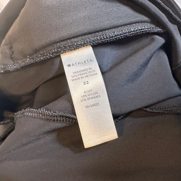 Athleta Wide Straight Leg Pants Black 981512-00 Travel Pull-On Plus Size 22 - Picture 7 of 8